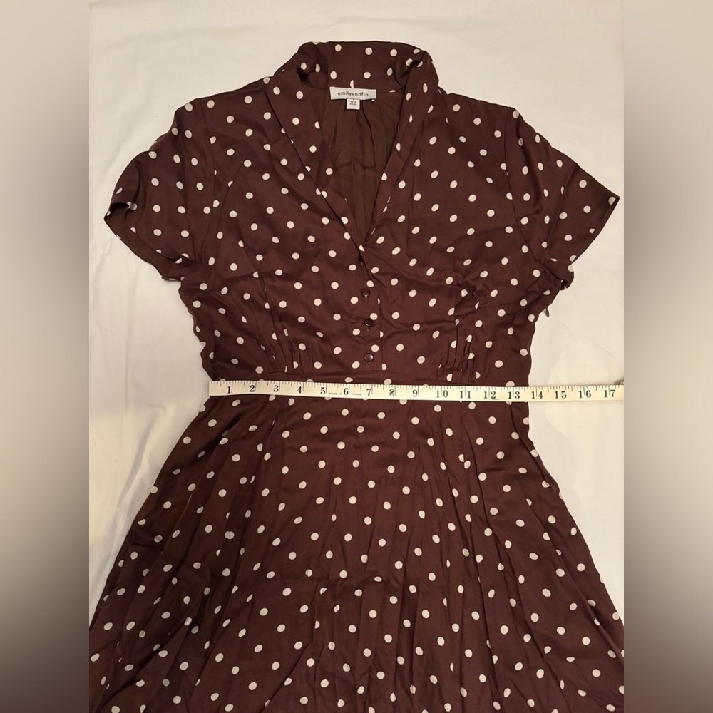 EMILY AND FIN | Adele Toffee Spot Dress [Sample Sale Item!] - Picture 5 of 8